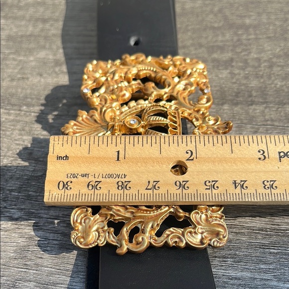 CAbi Black and Gold Baroque Belt - Picture 7 of 10